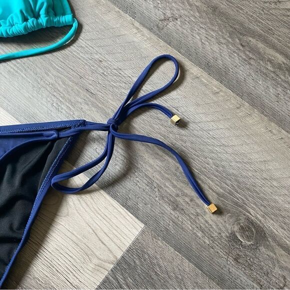 VENUS Bikini Set Blue Swimsuit Adjustable 34D Top 6 Bottom - Picture 4 of 11